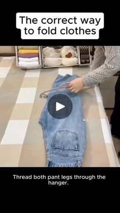 575K views · 26K reactions | Drop ❤️ if you want more posts like this

 #homehacks  #hometips | DIY2HOME Folding Pants In Drawers, Fold Pants, T Shirt Storage, How To Fold Jeans, Folding Tips, Socks And Jeans, How To Fold Pants, Clothes Drawer Organization, Folding Fitted Sheets