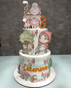 4th Birthday, Bday Party, First Birthdays, Fondant, 1st Birthday, Snow White, Cake Decorating, Cake