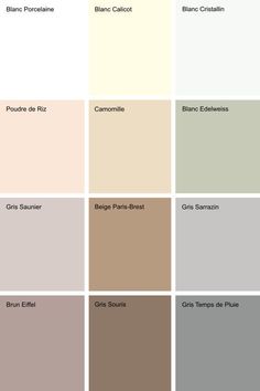 the different shades of paint that can be used for walls and floors in various colors