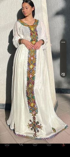 Tigray Traditional Dress, Habesha Kemis Wedding, Ethiopian Embroidery, Habesha Wedding Dress, Ethiopia Dress, Shifon Dress, Ethiopian Clothes