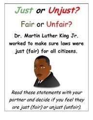 a poster with an image of martin luther king and the text just or uninst?