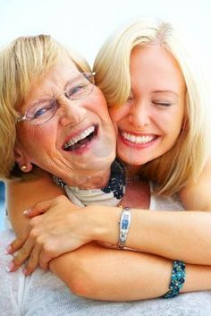 two women hugging each other with the caption, the science of a beautiful you