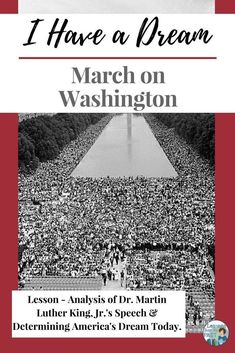 the cover of i have a dream march on washington