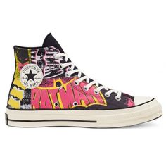 Converse Men's Batman Chuck 70 High '80th Anniversary Canvas Sneakers - Black/Hot Pink/Egert 167317c All Season Lace-Up Closure Slip-Resistant, Lightweight Rubber Sole Classic Rounded Toe Flat Heel New, In Original Box Urban Sneakers With Graphic Print And Round Toe, Urban Sneakers With Graphic Print, Yellow High-top Sneakers With Vulcanized Sole For Streetwear, Yellow Logo Print Sneakers For Streetwear, Retro Yellow High-top Sneakers With Rubber Sole, Converse High-top Sneakers With Logo Print, Converse Graphic Print Sneakers For Streetwear, Converse Sneakers With Logo Print For Streetwear, Converse Sneakers With Graphic Print For Streetwear