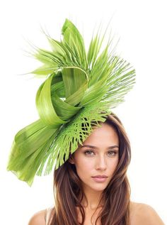 Hats By Cressida Kentucky Derby Oaks & Ascot Fascinator Hats Lime Green Fuchsia Faye Round Saucer Disc Ladies Day Fascinator Gorgeous lime green criss cross geometric structured disc trimmed with a large lime green silk abaca knot trimmed with fuchsia pink feathers Measures 38cm wide Mounted with a matching headband. If you prefer a headband to match your hair, please make a note at check out what colour headband you want. This fascinator is perfect for any formal occasion such as a wedding, bridal shower, tea party or ladies luncheon.  This headpiece also is great for a day at the races like the Kentucky Derby, Ladies Day, Royal Ascot, Cheltenham, Goodwood, DUbai Cup, Breeders Bup and SPring Racing Festival.  We make each hat to order just for you, we would prefer if you did not order for Green Summer Party Headpiece, Green Summer Headpieces For Party, Green Summer Costume Headband, Summer Party Green Costume Hats And Headpieces, Green Headpiece For Summer Garden Party, Summer Races Costume Hats With Structured Crown, Summer Mini Hat With Feathers In Green, Green Summer Garden Party Headpiece, Summer Race Costume Hat With Pinched Crown