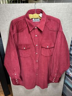 I just added a new item to eBay, Western Trails Red Corduroy Shirt Mens XXL Western Pearl Snap L/S Cowboy USA LNC! #eBay #eBaySeller Western Style Red Long Sleeve Tops, Red Long Sleeve Western Top, Red Western Long Sleeve Tops, Western Pearl Snap, Men’s Vintage Western Wear, Vintage Western Pearl Snaps, Men’s Western Shirt, Western Trail, Rodeo Button-up Shirt With Pockets