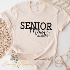 Senior Mom Shirt, Senior Class Shirts, Senior Football, Womens Workout Shirts, Funny Workout Shirts, Class Shirt, Senior Shirts, Football Mom Shirts, Cheer Shirts