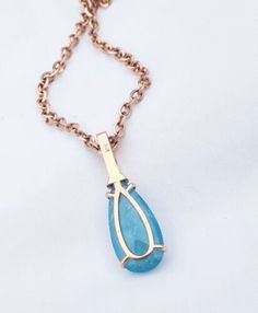 Diamonds Necklace, Aquamarine Stone, Diamond Pendant Necklace, 10k Gold, 18k Rose Gold, Necklace Pendant, Aquamarine, Diamond Necklace, Gold Necklace