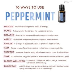 Peppermint Oil Benefits, Crystal Healing Chart, Doterra Essential Oils Recipes, Essential Oils Health, Wild Orange, Peppermint Oil, Oil Uses, Essential Oil Uses, Itchy Skin