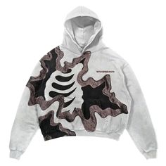 Harajuku Goth Y2K Skull Rib Oversized Print Washed Hoodie Men's Fall L – Kira Cloth Harajuku Goth, Washed Hoodie, Dream Core, Y2k Skull, Goth Y2k, Womens Hoodies, Trendy Outfits For Teens, Dream Style, Mens Fall