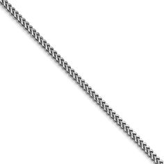 1.5mm 14k White Gold Solid Franco Chain Necklace Anchor Chain, Bow Jewelry, Disc Pendant, Metal Chain Link, Mens Accessories Jewelry, Jewelry Companies, Love Necklace, Black Bow, Watch Necklace