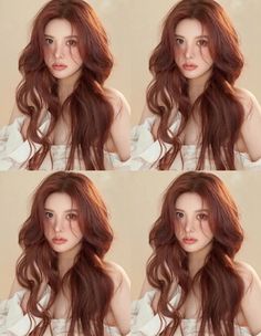 Brown Hair Kpop, Korean Hairstyles, Hair Color Underneath, Honey Brown Hair