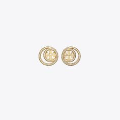 From our signature collection. The Miller Double Ring Stud encircles the Double T in pavé crystal. Wear it with other pieces from the collection for a matching set. Tory Burch Miller, Double Ring, Signature Collection, Designer Jewelry, Designer Earrings, The Collection, Designer Shoes, Designing Women, Tory Burch