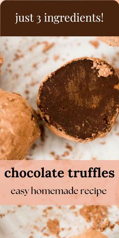 3 ingredient dark chocolate truffles on a plate Making Truffles, Truffles Recipes, Truffle Recipe Easy, Chocolate Truffles Recipe, Homemade Dark Chocolate, Chocolate Covered Espresso Beans, Homemade Truffles, Good Foundation, Andes Mint