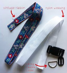 the instructions for how to tie a lanyard on a white surface with red and blue flowers