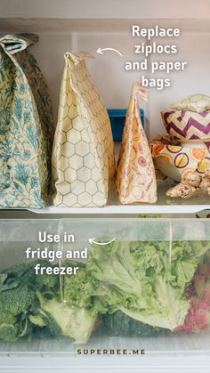 an open refrigerator filled with lots of vegetables and other things to put in the freezer