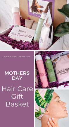 This Mothers Day, surprise your mom with the gift of pampering and luxury. 

Our meticulously hand-picked Hair Care Gift Basket features premium hair care products specifically catering to her needs. 

This thoughtful gift basket will not only help her hair look fabulous but also make her feel special on her day. It is the Mom's hair survival kit!
Best of all these products are eco-friendly and non toxic, made with natural botanicals.

Find out more at Hair By Jammie, Jacksonville Hair Stylist. Mothers Day Surprise, Mom Hairstyles