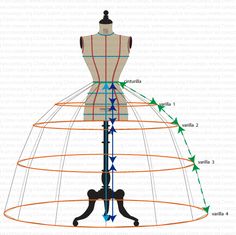 a mannequin is shown with the measurements for each body and neckline,