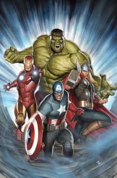 an image of the avengers team