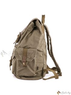 Bird in Bag - Elegant Travel Companion Backpack Casual Outdoor Backpack With Flap, Casual Flap Backpack For Outdoor, Casual Travel Leather Backpack With Flap, Casual Leather Backpack With Flap For Travel, Casual Outdoor Backpack Bag, Casual Khaki Leather Backpack For Travel, Casual Travel Backpack With Flap, Travel Backpack Satchel In Khaki, Travel Satchel Backpack In Khaki