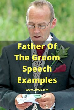 father of the groom speech examples