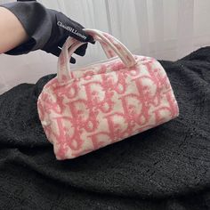 Authentic Kept Unused Come As Is~ Perfect Summer Bag ! Fits Phone & More ! Modshots From Ig Influencers All Sales Are Final! Ig: Cloudsh.Luxury Please Feel Free To Msg Me If You Have Any Questions! Thank You~ Luxury Top Handle Cosmetic Bag For Shopping, Luxury Pink Cosmetic Bag For Everyday Use, Luxury Pink Rectangular Cosmetic Bag, Dior Pink, Demi Rose, Summer Bag, Trotter, Terry Cloth, Perfect Summer