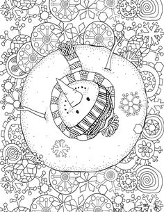 a black and white coloring book page with an animal in the middle