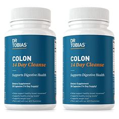 Dr. Tobias Colon 14 Day Cleanse, Advanced Gut Cleanse Detox for Women & Men with Cascara Sagrada, Psyllium Husk & Senna Leaf, Non-GMO Colon Cleanse, 2 Bottles of 28 Capsules (1-2 Daily) Gut Cleanse, Colon Cleanse Diet, Healthy Bowel Movement, Senna Leaf, Cleaning Your Colon, Natural Face Care, Psyllium Husk, Colon Health, Cleanse Detox