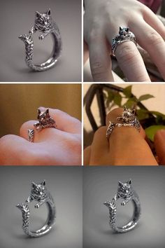 🐱The simple, elegant design features a delightful cat motif, making it the ideal accessories for pet lovers or anyone who wants to make an elegant fashion statement. 🥰 Get it now👉 Metal Jewelry With Cat Design, Metal Cat Design Round Jewelry, Silver Cat Design Ring, Cat Design Jewelry Ring As A Gift, Adjustable Cat Design Rings, Elegant Round Ring With Cat Design, Elegant Cat Design Ring Jewelry, Elegant Cat Design Jewelry Ring, Pretty Objects