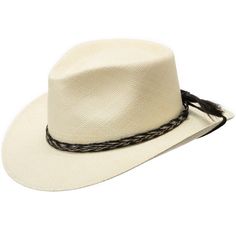 The Rio Grande is an American hybrid between a teardrop crown fedora and the brim and stiffness of a western cowboy hat. Features a sweat-resistant band on the inside and a handcrafted leather and horsehair band on the exterior. The chin strap can be worn functionally or placed above the brim as an extension of the hatband. This item is a genuine Panama Hat handwoven in Ecuador. Imported Material: 100% Toquilla StrawBrim: 3" fixedCrown: 4 1/8" teardropHatband: 5/8" horsetailClimate: Sun Handwove Western Short Brim Fedora For Riding, Western Style Fedora With Flat Crown, Country Style Short Brim Panama Hat For Ranch, Western Short Brim Panama Hat For Rodeo, Western Style Fedora Panama Hat For Rodeo, Rigid Short Brim Fedora For Western-themed Events, Short Brim Rigid Fedora For Western-themed Events, Western Leather Fedora For Kentucky Derby, Western Panama Hat With Flat Crown For Country Events