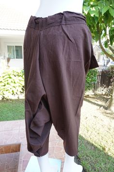 "⬇️ SHOP HERE https://www.etsy.com/ch-en/shop/IndycraftsDesigns Aladdin Pants, Harem Pants 100% Cotton Unisex pants, perfect for yoga, The fabric is cotton soft, lightweight, and airy, ideal for those warm days. If it's a bit chilly, you could always wear leggings underneath. super comfortable cotton pants made of light, comfortable to wear 100% cotton. Cotton is a natural material that wicks moisture to keep you cool, comfy & dry. Floral printed, elastic waistband,medium-weight, Soft and Co Brown Cotton Ankle-length Harem Pants, Traditional Brown Cotton Bottoms, Traditional Brown Harem Pants, Brown Cotton Harem Pants, Traditional Brown Cotton Pants, Traditional Baggy Long Pants Bottoms, Traditional Baggy Long Pants, Traditional Baggy Trousers, Traditional Cotton Trousers