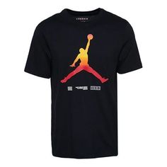 Nike Jordan LEGACY AJ11 Tee Black T-shirt Black Sneakers With Logo Print For Sports, Sporty Cotton Sneakers With Logo Print, Urban Sneakers With Logo Print For Sports, Black Moisture-wicking Athleisure Sneakers, Sporty Sneakers With Logo Print For Sports Events, Sporty Sneakers With Graphic Print For Sports, Black Cotton Sporty Sneakers, Urban Black Sneakers With Graphic Print, Black Graphic Print Sneakers For Streetwear