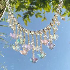 Pastel Butterfly Dangly Necklace - Whimsical Wings 🦋🌸 🦋 Butterfly Beauty: The Pastel Butterfly Dangly Necklace is a whimsical piece of jewelry that captures the essence of butterflies and their delicate charm. With its dangling butterfly pendants and pastel hues, it exudes an air of enchanting whimsy. 🌸 Whimsical Elegance: Wearing this necklace is like stepping into a world of magic and dreams. It's perfect for those who appreciate the ethereal beauty of butterflies and the enchantment of th Dangly Necklace, Kawaii Academia, Plus Size Shoes, Heels Kitten, Dresses Corset, Pastel Butterflies, Romantic Academia, Fairytale Fashion, Gothic Fairy