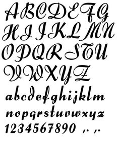 the upper and lower letters are handwritten in black ink, which is also used to create