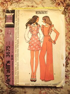 an old sewing book with two women in dresses