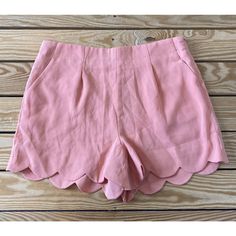 New With Tags Mittoshop Women’s Peach Scallop Hem Casual Shorts Size Medium Super Cute, Great Quality Shorts! Cute Pink Shorts For Spring, Feminine Pink Shorts For Spring, Casual Peach Bottoms For Summer, Peach Short Length Bottoms, High Waist Peach Bottoms For Spring, Peach Shorts For Summer, High-waist Peach Bottoms For Spring, Peach Short Bottoms For Summer, Casual Peach Short Bottoms