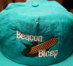 NOS Vtg SWINGSTER Beacon Bicep Seed Corn Farm Ag Advertising Snapback Hat Cap. Excellent Condition Never Worn.  I8 Corn Farm, Corn Seed, Hat Cap, Snapback Hat, Snapback Hats, Corn, Seeds, Hats