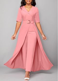 Color:Pink;Size:S;Size:M;Size:L;Size:XL;Size:XXL;Package Contents:1 X Jumpsuit;Occasion:Other;Style:Elegant; Jumpsuits Womens Fashion, Baby Rosa, Summer Lace, فستان سهرة, Type Of Pants, One Piece For Women, Pink Shorts, Seychelles, Dress Romper