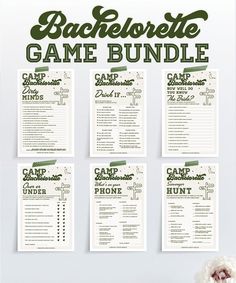 the back to school game bundle includes games and activities for kids, as well as printable