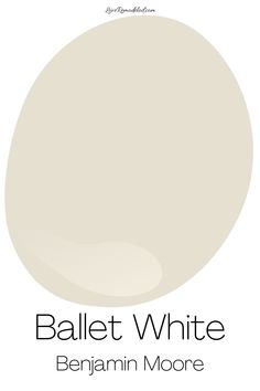 a white paint with the words balletwhite in black and white on it