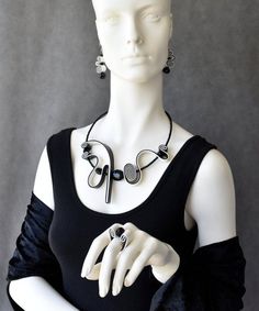 Check out this item in my Etsy shop https://www.etsy.com/listing/1017238673/avant-garde-black-and-white-collar-or Black Artistic Necklace, Artistic Black Metal Jewelry, Elegant Handmade Black And White Jewelry, Artistic Black Adjustable Necklace, Experimental Jewelry, Black And White Necklaces, Contemporary Necklace, Wear Necklaces, Bohemian Necklace