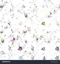 an abstract floral background with lots of small flowers on the left side of the screen