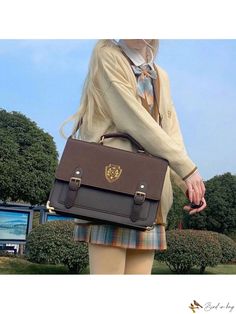 Brown Shoulder Bag For Back To School, Trendy Brown Shoulder Bag For School, Brown Bag For School, Back To School, Student Satchel With Large Capacity Shoulder Bag, Student Satchel With Large Capacity, Large Capacity Shoulder Satchel For Students, Trendy Brown Bag For Back To School, Trendy Brown Shoulder Bag For Back To School, Trendy Brown Satchel For School