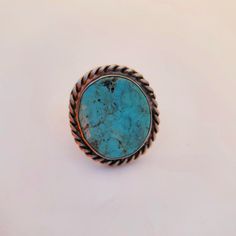 925 Sterling Silver (Acid Tested) With Turquoise. Size 9.5. Preowned/Used. Please See Photos For Additional Size, Condition, And Weight Inquiry. I'm Open To Reasonable Offers! Blue Sterling Silver Rings With Patina, Blue Sterling Silver Ring With Patina, Southwestern Blue Chrysocolla Rings, Southwestern Chrysocolla Turquoise Ring, Southwestern Turquoise Chrysocolla Ring, Nickel-free Southwestern Round Turquoise Ring, Nickel-free Blue Turquoise Ring In Sterling Silver, Native Jewelry, Vintage Turquoise