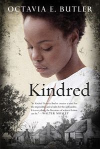 a book cover for kindred by octaviae butler and an image of a woman reading