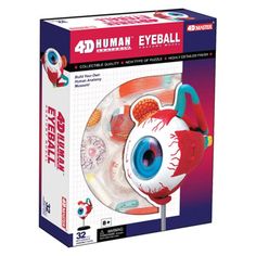 the 3d eyeball toy is in its box and ready to be used as an interactive toy