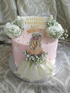 Birthday cake decor inspo, cute cakes, floral cakes, birthday cakes ideas, cake decorating Prom Cake, Cake Frosting Designs, Cakes Floral, Birthday Cake Decor, Cake Designs For Girl, Cake Designs For Kids, Painted Wedding Cake, Floral Cakes, Girly Cakes