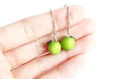 apple earrings apple jewelry, fruit earrings, fruit jewelry green apple earrings, green drop earrings green dangle earring, simple earrings, everyday earrings handmade earrings, get well gifts, gifts for teacher, teacher gifts• Please select 2 styles of apples for your left & right ears from the option available, this pair of stud earrings can be identical or mix-and-matched. Enjoy!⎪DETAILS ⎪• Jewelry // Dangle Drop Earrings // Green Apples• Style: whole/ bitten/ sliced• Color: silver, green Cute Green Jewelry With Fruit Design, Cute Everyday Green Jewelry, Cute Green Earrings For Everyday, Gift Green Earrings With Fruit Design, Green Fruit Design Earrings For Gifts, Green Fruit Design Earrings Gift, Cute Everyday Green Earrings, Green Fruit Design Earrings As Gift, Cute Green Everyday Earrings