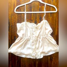 American Eagle Babydoll Blouse, Cream White , Brand New Never Worn, Size L Cutest Clothes, Cold Shoulder Crop Top, American Eagle Crop Top, Floral Print Crop Top, Babydoll Blouse, Summer Capsule, Cute Preppy Outfits, Striped Long Sleeve Shirt, Crop Top Shirts