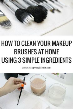 How To Clean Brushes, Diy Makeup Brush Holder, Lettering For Beginners, Diy Makeup Brush, How To Use Makeup, Cheap Makeup Brushes